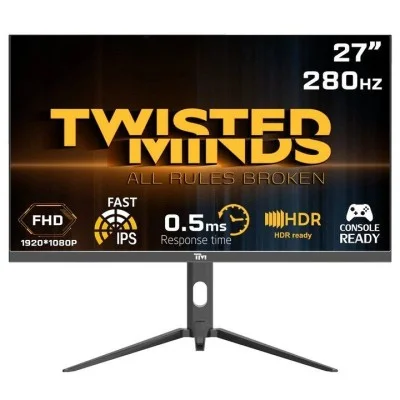 Twisted Minds 27'' Fhd Fast Ips, 180Hz, 0.5Ms, Hdr Gaming Monitor - Black